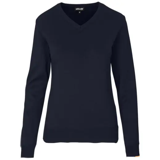Ladies Long Sleeve Meta Low Pill Jersey Navy Front